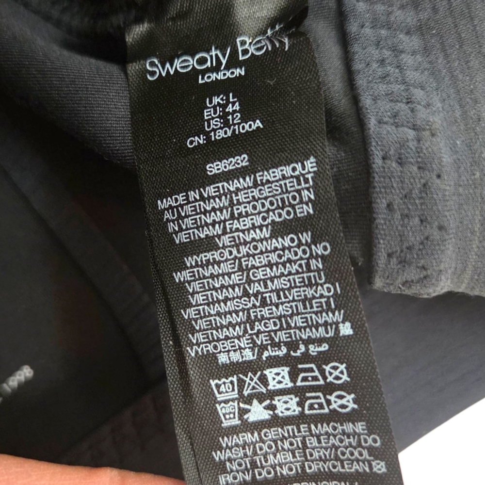 Sweaty Betty Sports Bra Super Sculpt Stream Training Bra NEW Womens Large Gray - Picture 6 of 9